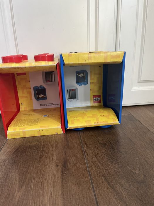 Lego półka ścienna pudełko w stylu klocków. 2 szt