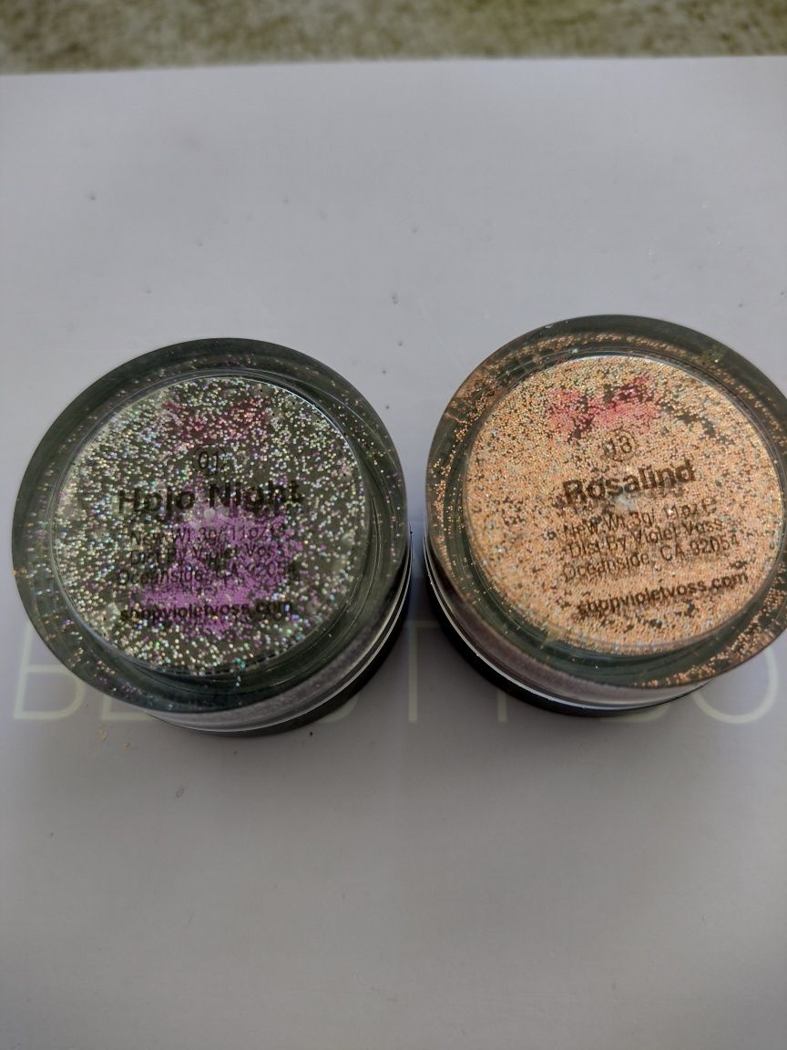 Zestaw brokaty holograficzne holo violet Voss 13 Rosalind, 01 holo nig