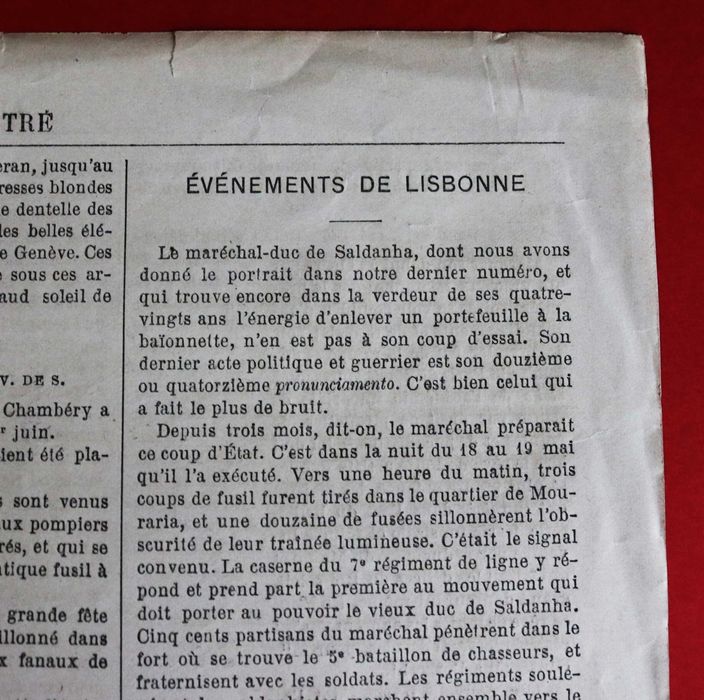 Capitão Pina Vidal subleva tropas para apoiarem Marechal Saldanha