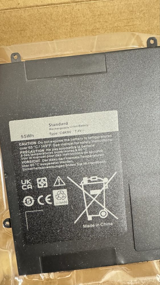 Акумулятор Dell XPS 13 L321X L322X 0C4K9V, 7.4V, новий