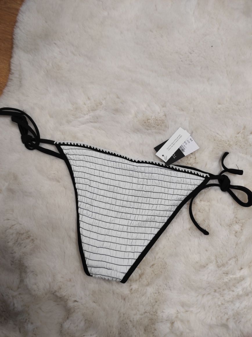 Dół od bikini majtki kąpielowe marszczone wiązane XS 34