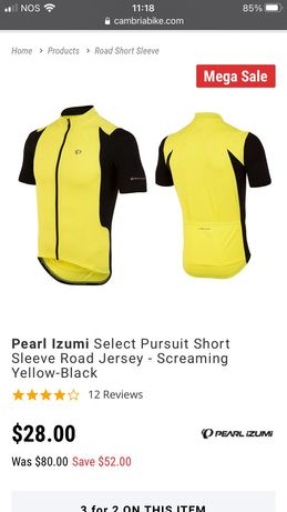 Camisola Jersey ciclismo BTT Pearl Izumi NOVO sem uso tamanho S