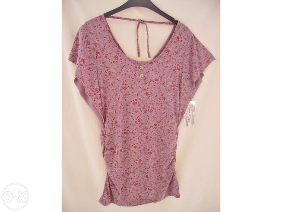 Camisola florida lilás, linda! - Tamanho S/M - NOVA!