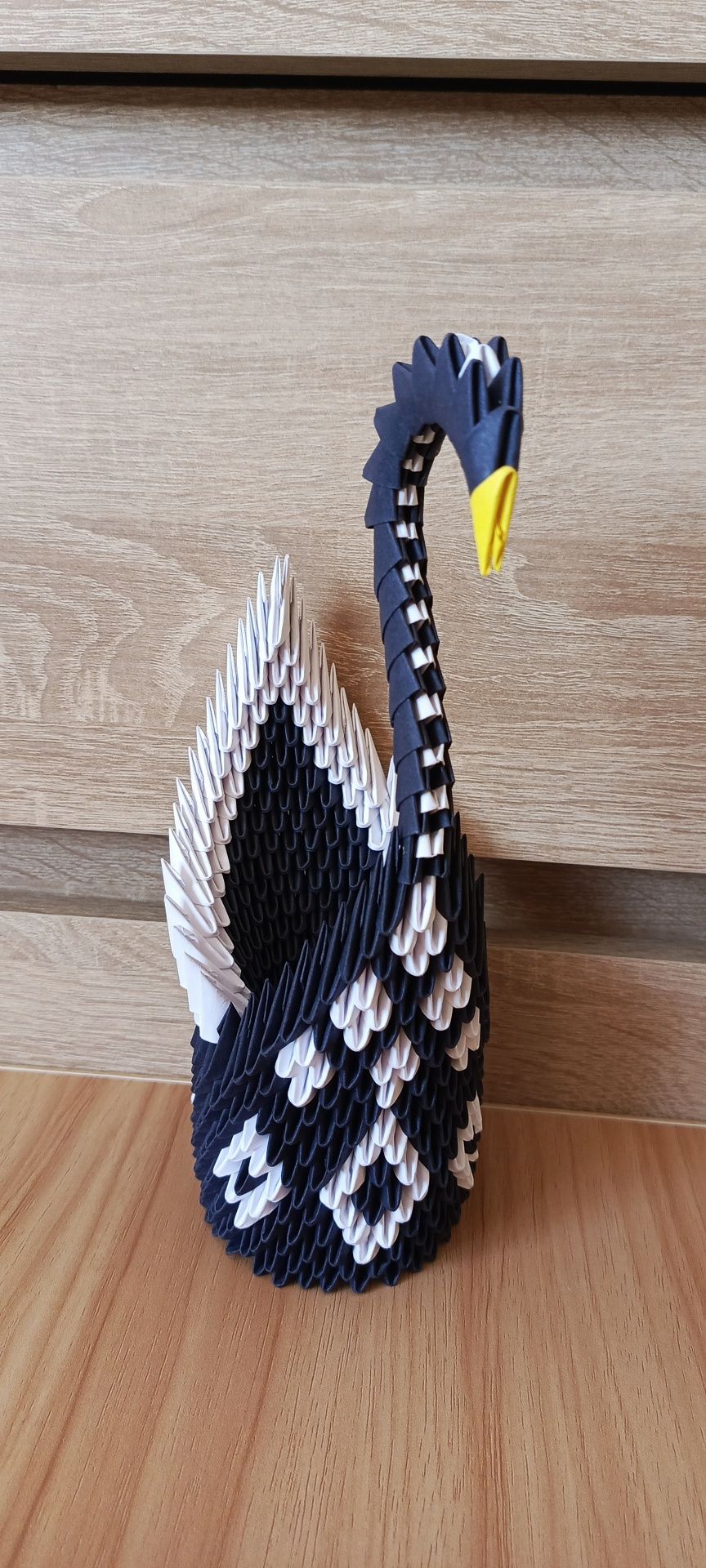 Łabędzie origami modułowe różne wzory