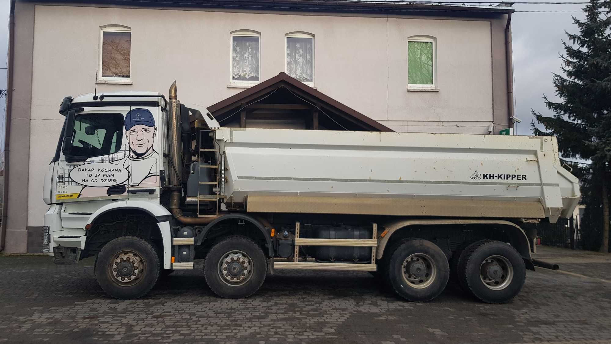 MERCEDES AROCS 4448, 8x8, KH-Kipper, I-wszy właściciel