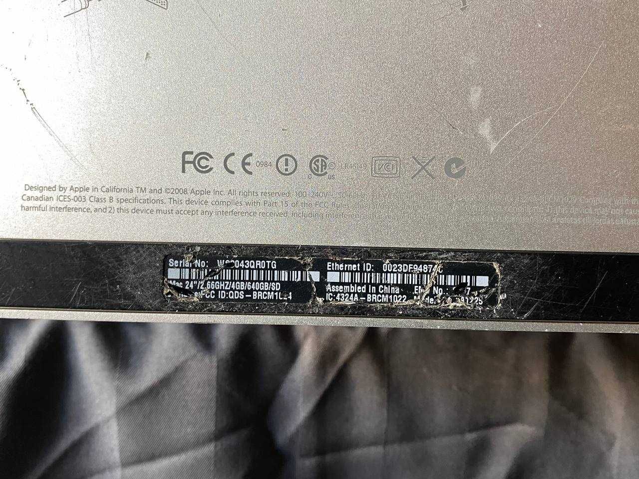 iMac 24" 2008 Mac OS