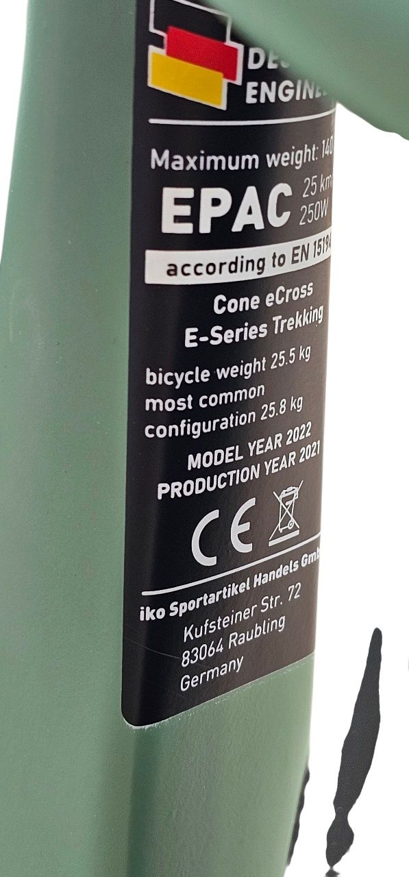 Nowy. Cone E 3 Cross . Bosch Smart.  750Wh.