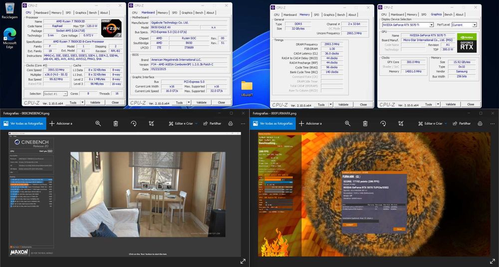 PC Gaming 4K | RTX 5070TI / 7800X3D / 32GB DDR5 / 2TB SSD /WATERCOOLER