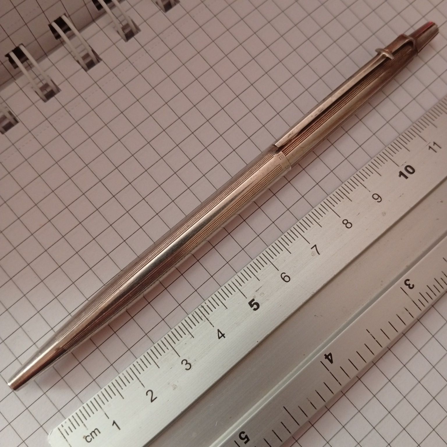 Esferográfica "CARAN d'ACHE - Madison", silverplated, vintage,