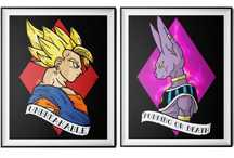 Ilustrações: Beerus x Vegetto - Dragon Ball