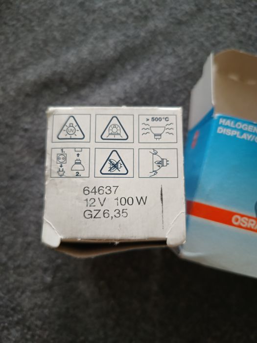Żarówka halogenowa Osram 12V 100 W