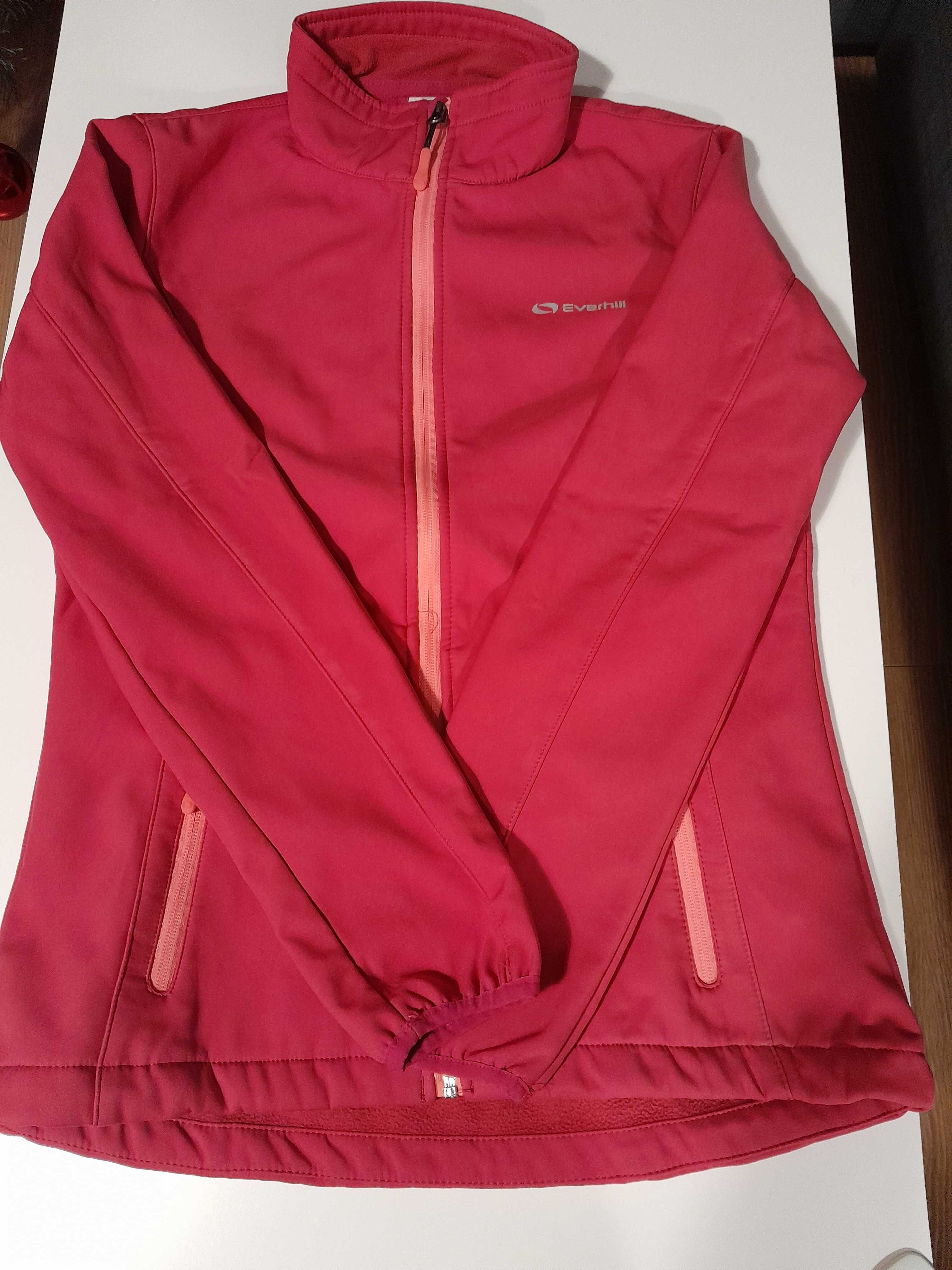 Bluza damska softshell różowy ciemny fuksjowy rozmiar M