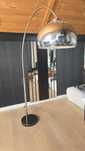 Lampa podłogowa chrom marmur