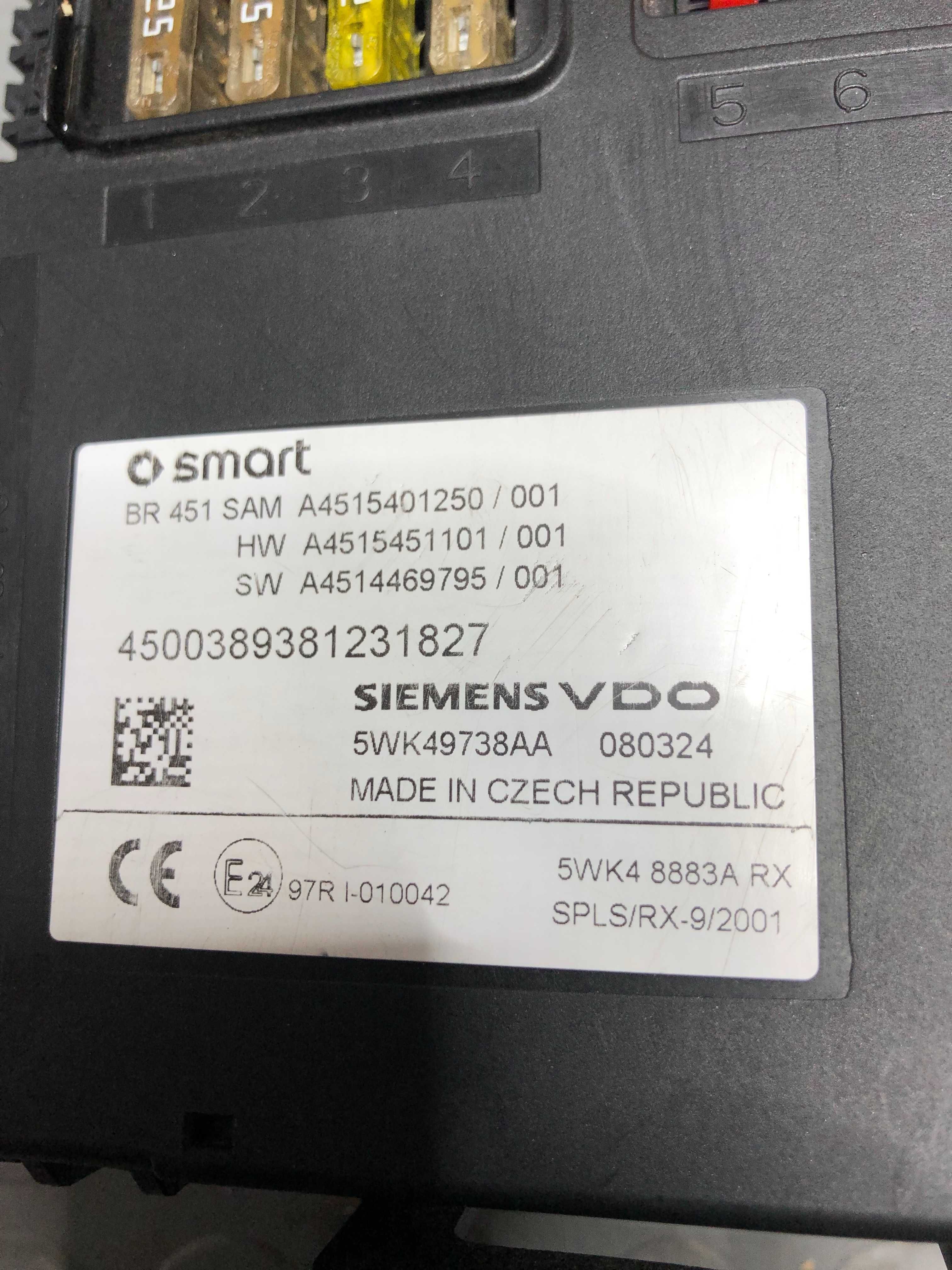 BSI / Caixa de Fusíveis Smart Fortwo Siemens VDO