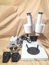 Mikroskop stereo 10x-100x Leica / Will Wetzlar stereoskopowy pzo box 1