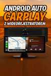 Wideorejestror Android auto ekran stacja multimedialna apple carplay
