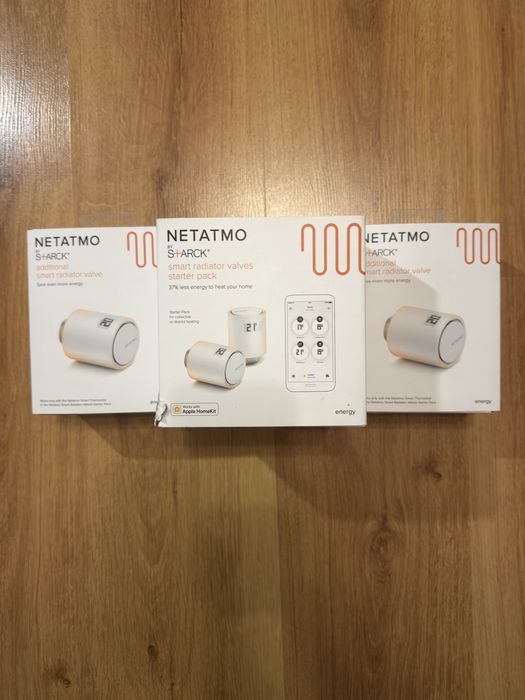 Zestaw 4 głowic Netatmo + przekaźnik Relay