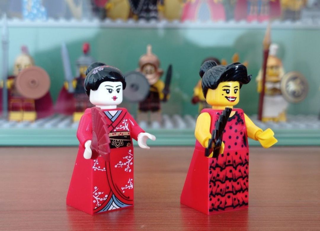 LEGO minifigures ludzik Gejsza Kimono Girl Tancerka Flamenco