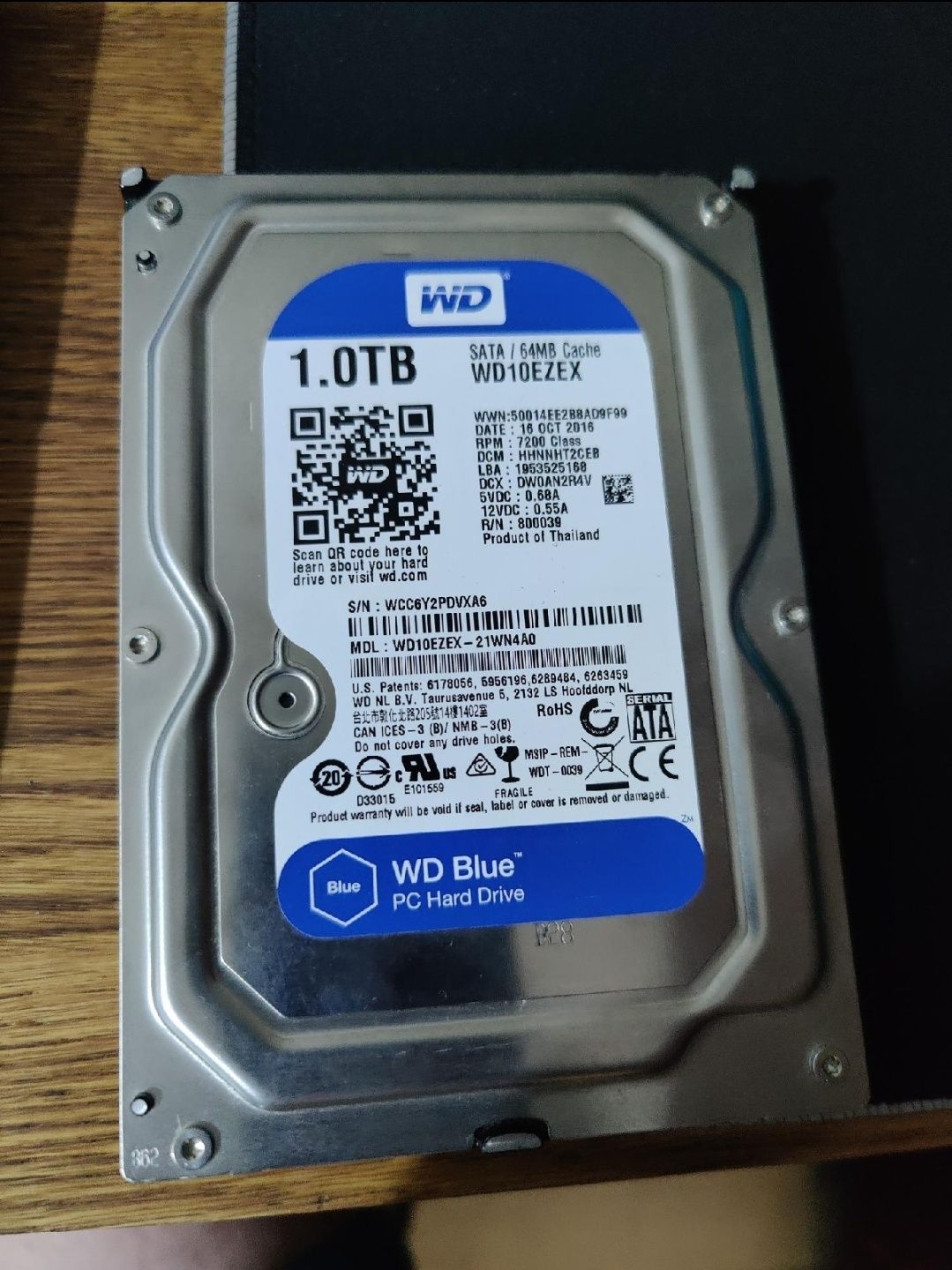 Жёсткий диск WD 1t blue