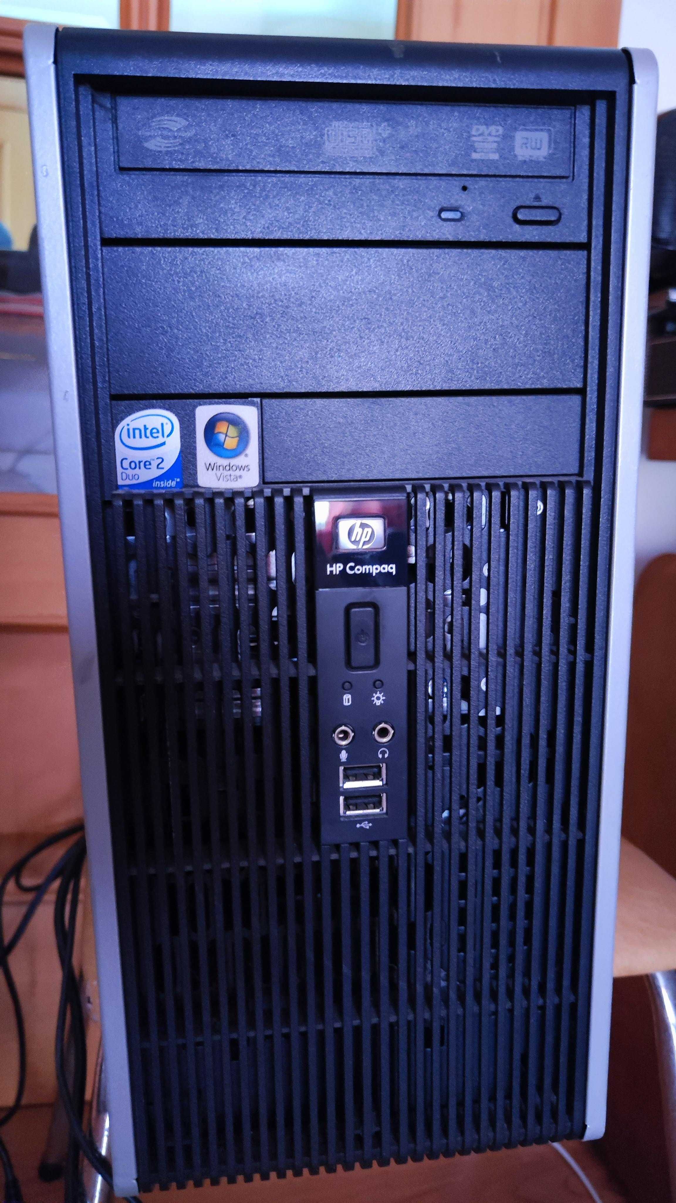 Computador PC HP dc5800, 320 GB de disco, 4 GB de ram windows xp/vista