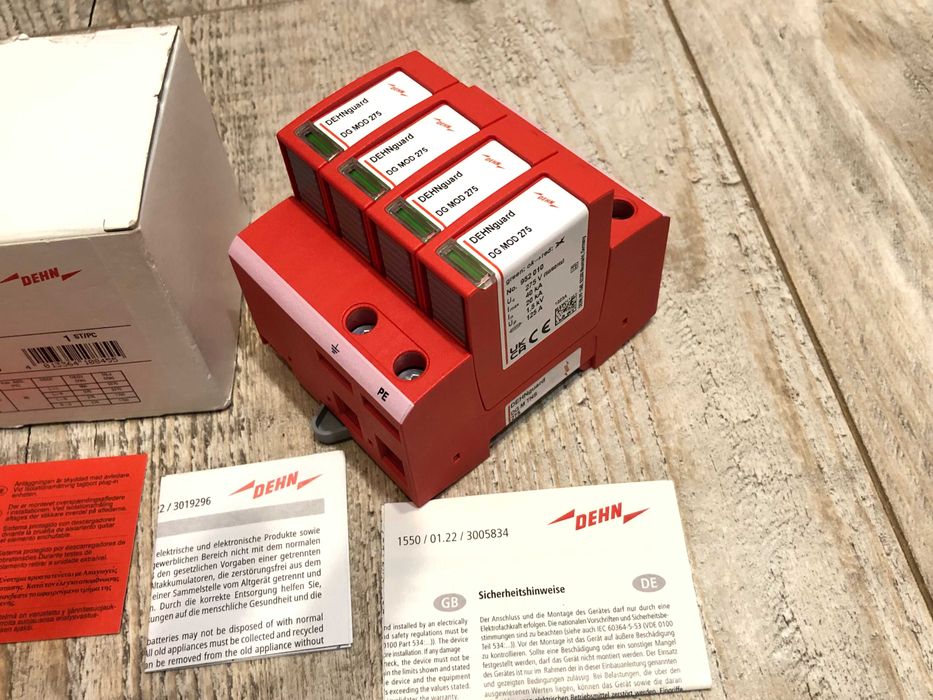 OGRANICZNIK PRZEPIĘĆ 20kA DEHN guard 952400 ochronnik 3 fazy