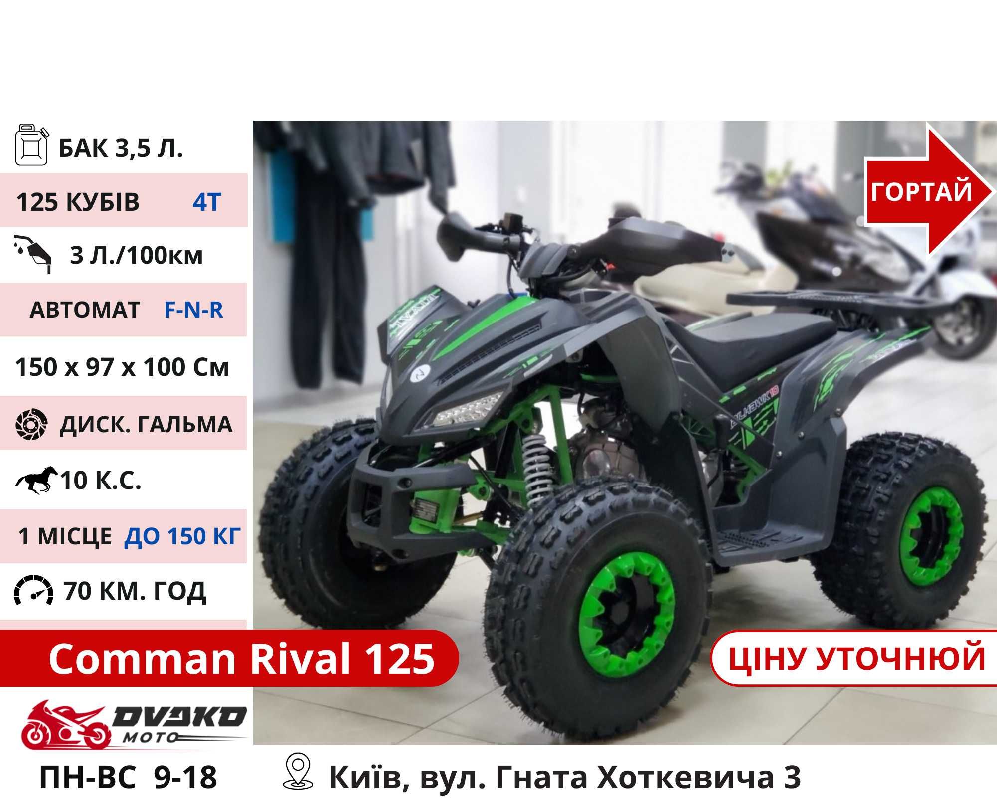 Квадроцикли Для Підлітків 110 125 150 Куб 1500w 1000w - FORTE ATV125G