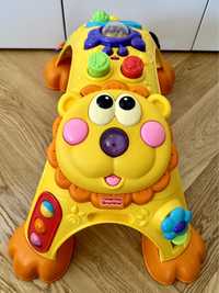 Fisher Price grajacy lew T6036 zabawka interaktywna stolik edukacyjny