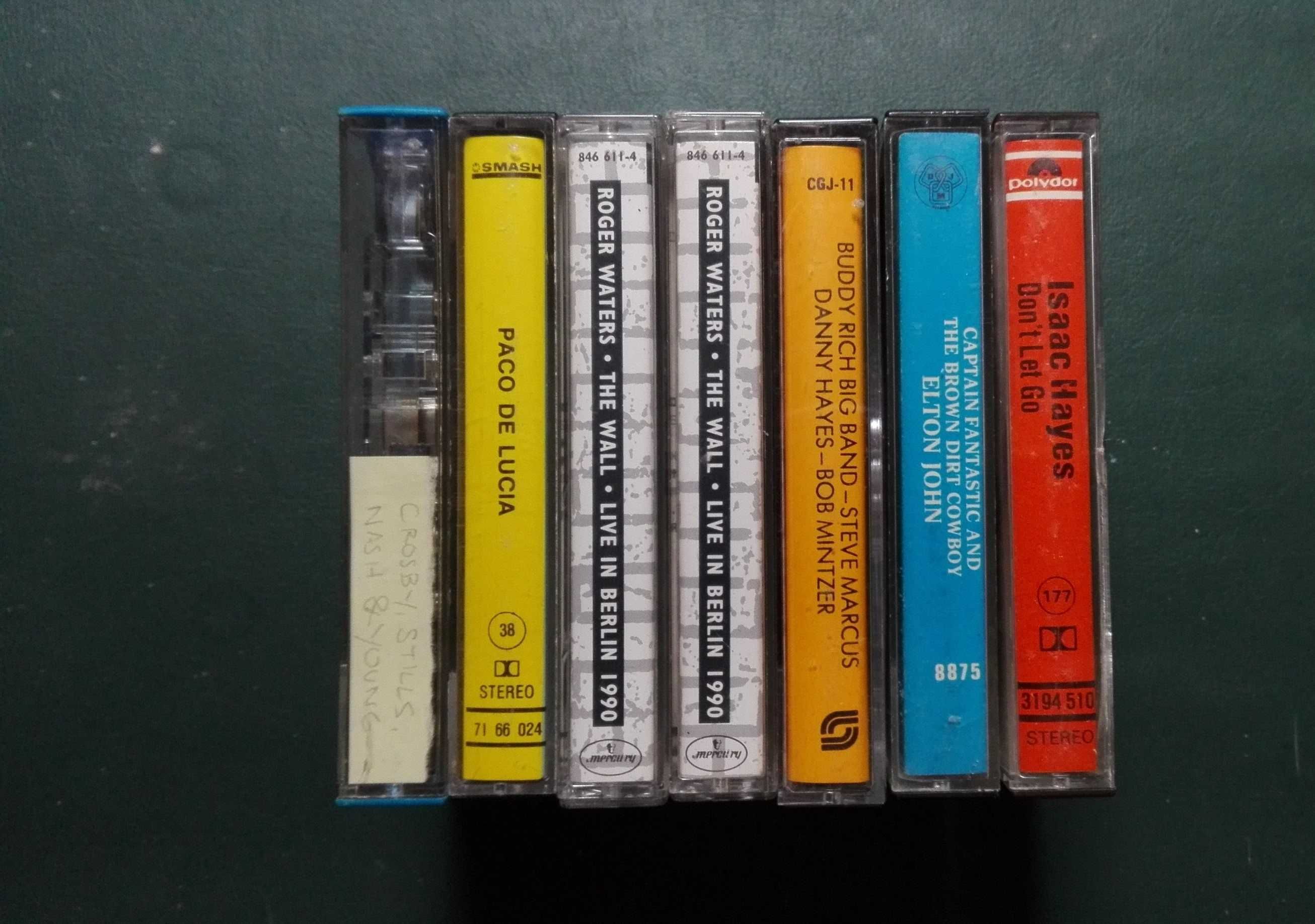 Cassetes originais Roger Waters, Elton John, Neil Young, Isaac Hayes..