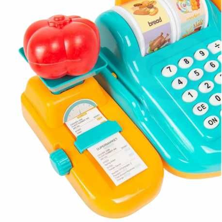 Kasa sklepowa z koszykiem na zakupy prezent dla dziecka