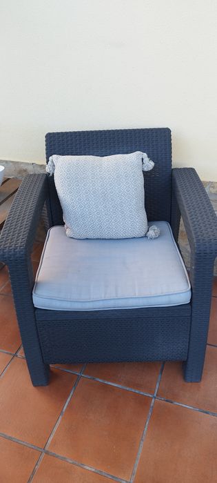 Sofás individuais em rattan