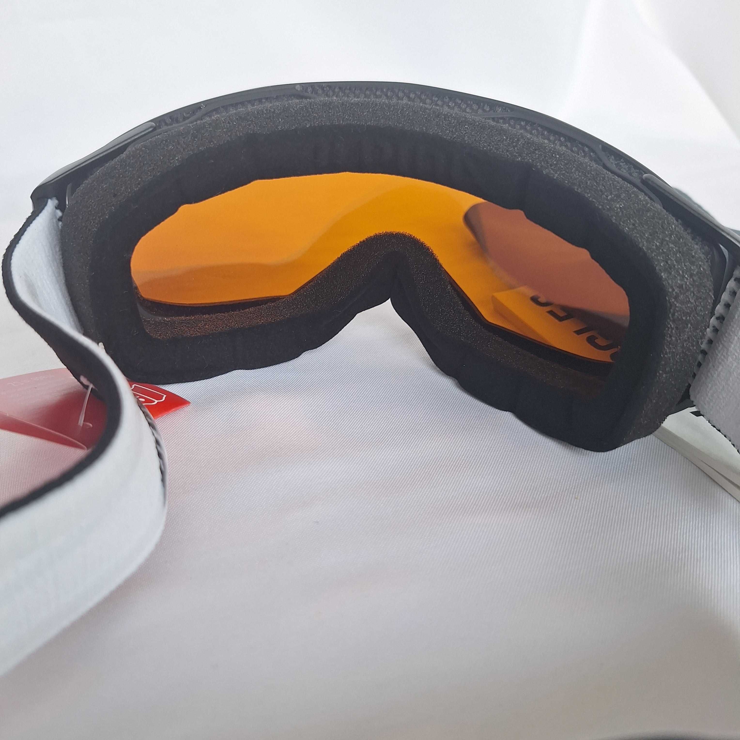 Gogle narciarskie Alpina Estetica Q-LITE Black Matt Red Sphere S2