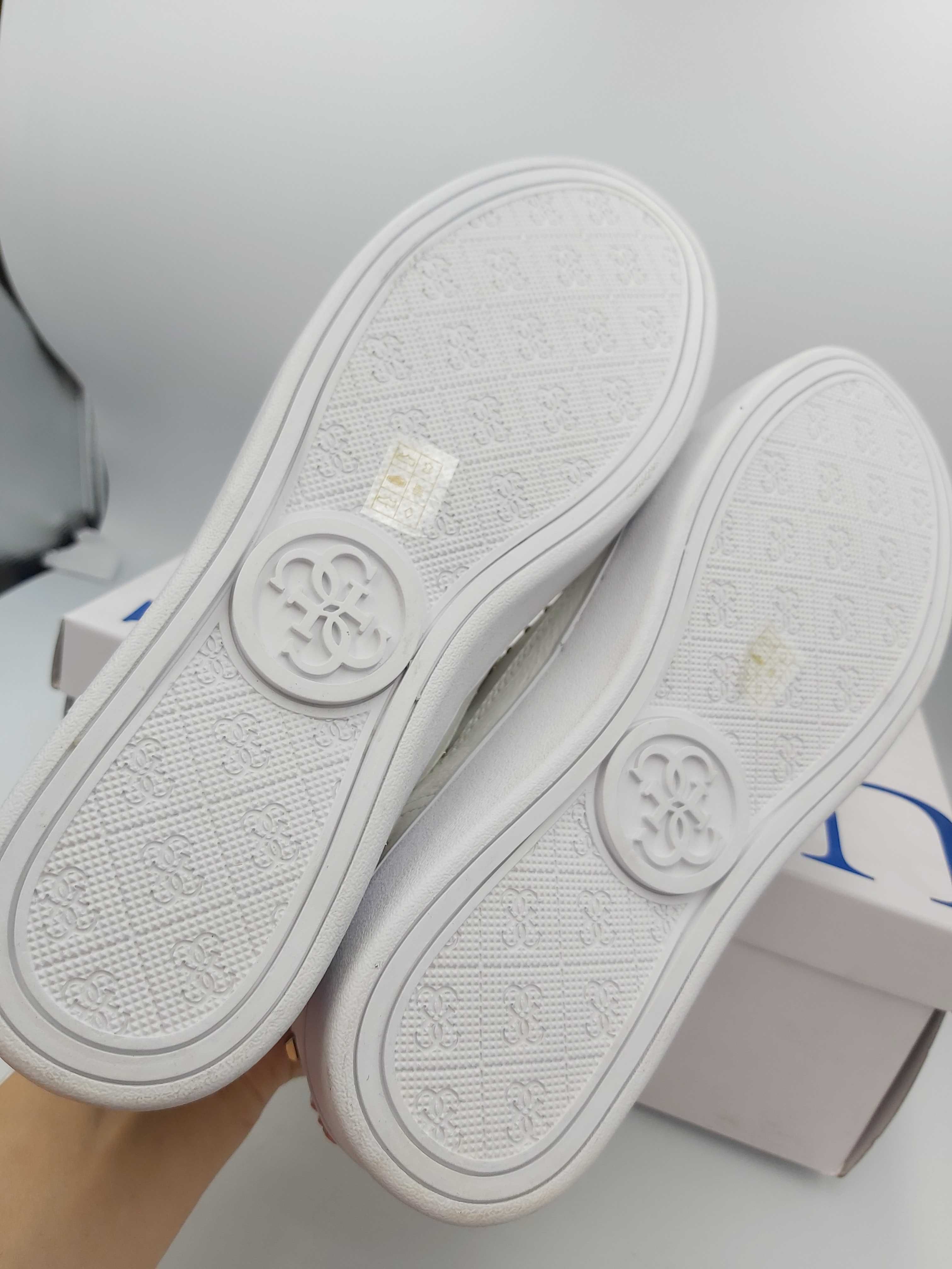 NOWE sneakersy GUESS  złote białe  rozmiar 38