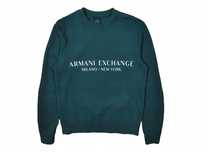 ARMANI EXCHANGE Bluza Crew Neck Męska Logowana r. S
