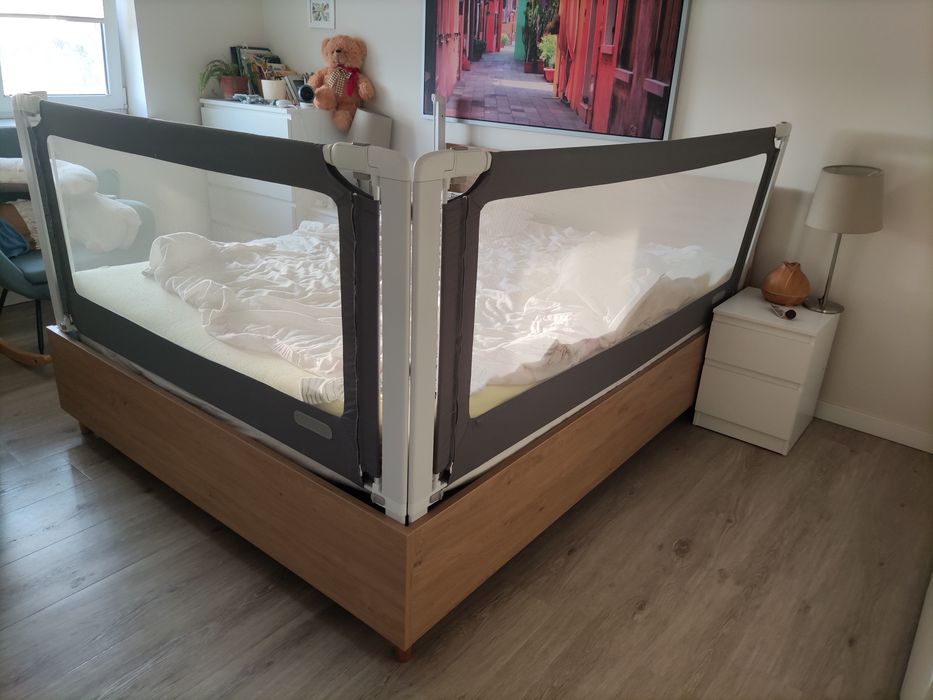 Barierki do łóżka Primabobo Lux, 2x 200 cm + 160 cm, wariant premium