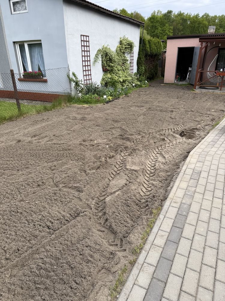 Glebogrzyarka separacyjna, niwelacja terenu, przycinanie krzewów