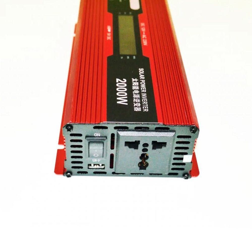 Перетворювач напруги з 12V на 220V, 2000W + LCD, KC-2000D