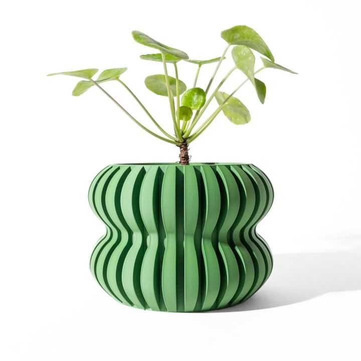 Vaso de Planta Design Moderno 3D - Ondulado e Único