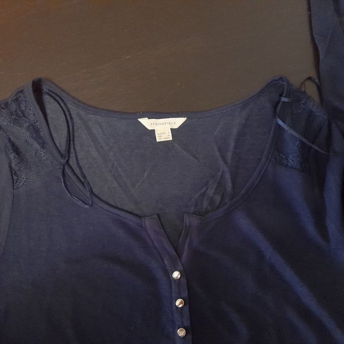 Camisola Springfield nova sem etiqueta, azul marinho.