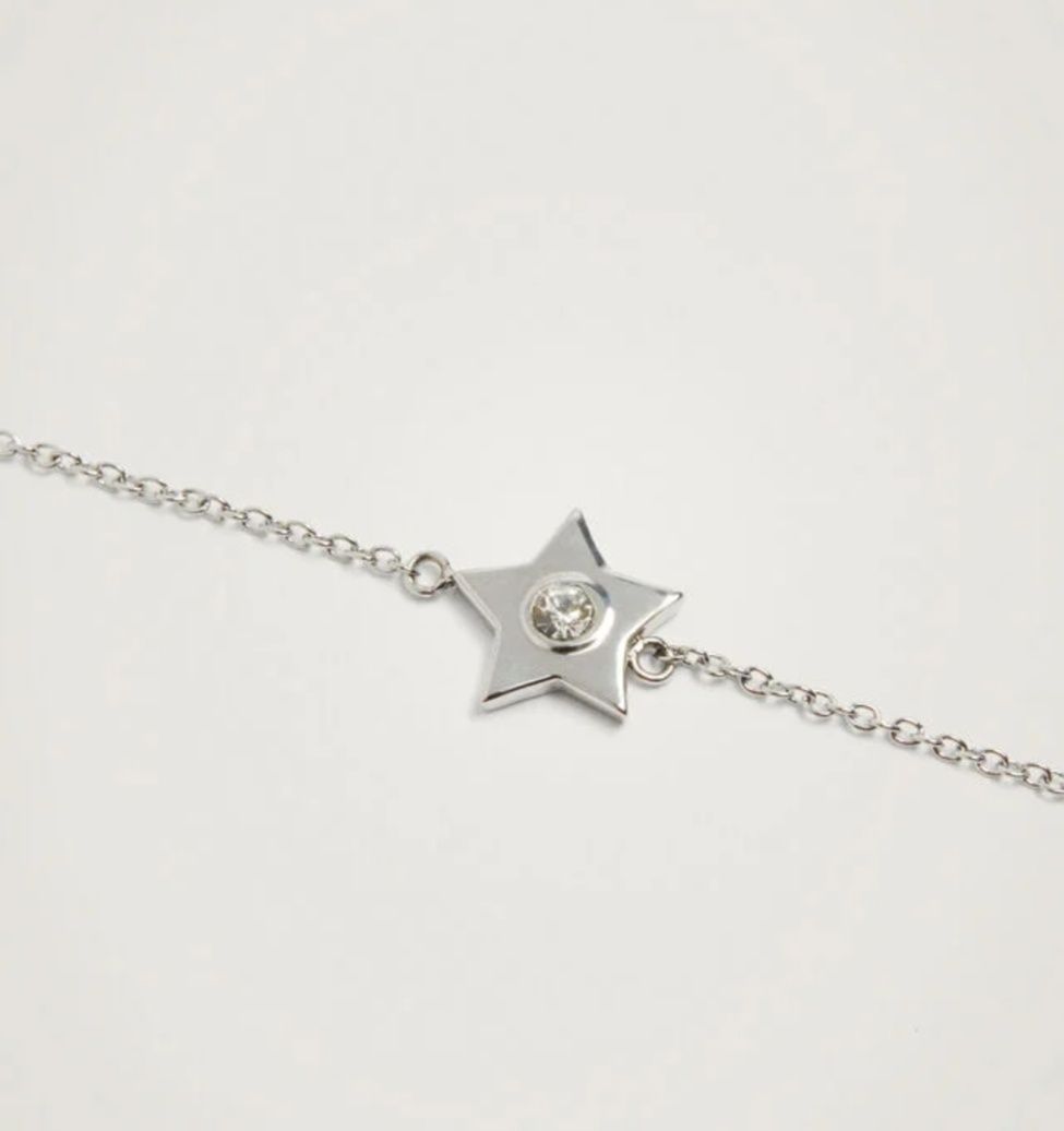 Pulseira de Aço com estrela