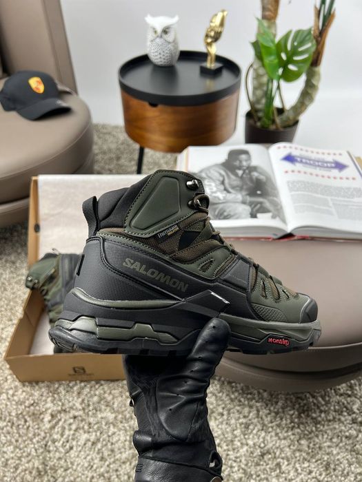 Мужские зимние кроссовки Salomon Quest 4 Gore-Tex Khaki 41-46 р