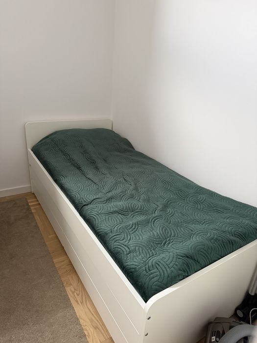 Łóżko Ikea Slakt rama,dolne łózko, materace komplet!