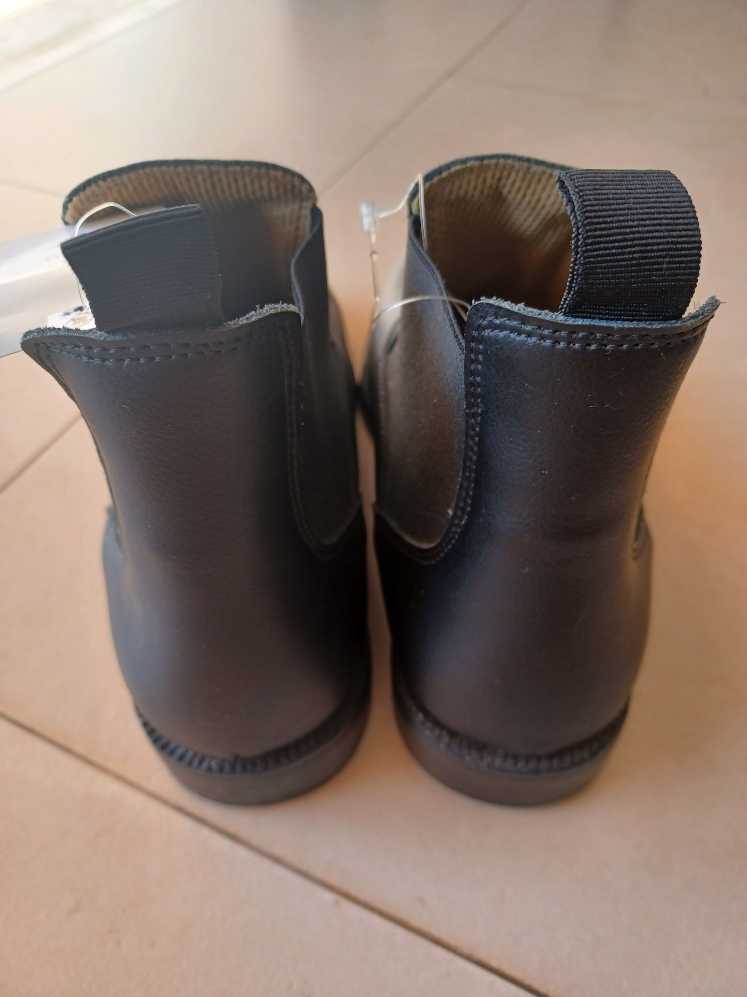 Botas de montar couro Tam 40