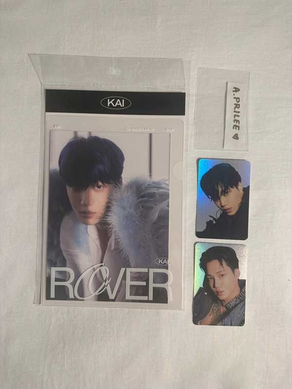 EXO Kai Rover postcard + hologram photocard set