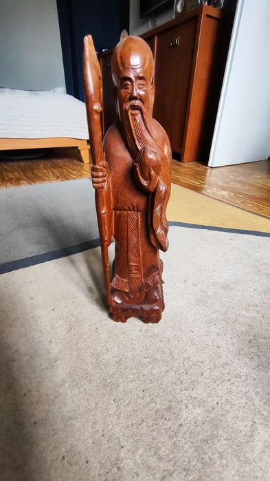 Figura mędrzec drewno 37 wysokość