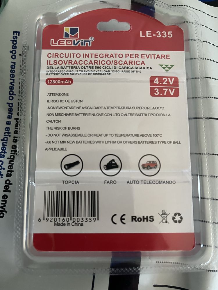 Bateria 18650 litio ultra potente