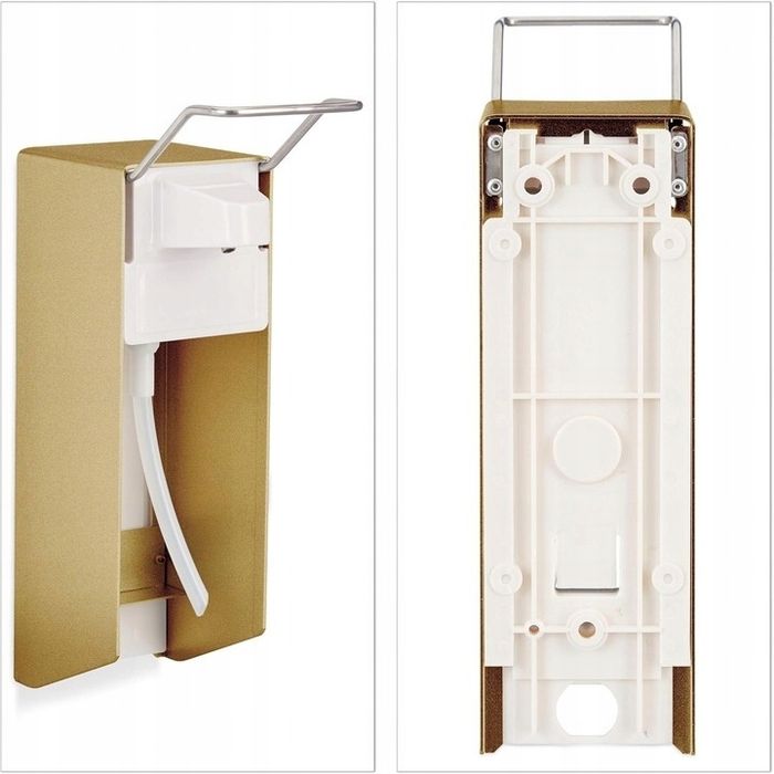 Ręczny Dozownik Do Mydła Plynu Dezynfekującego Na ścianę zloty 500 ml