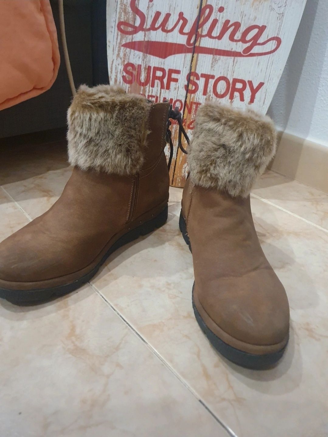 Botas cremes senhora