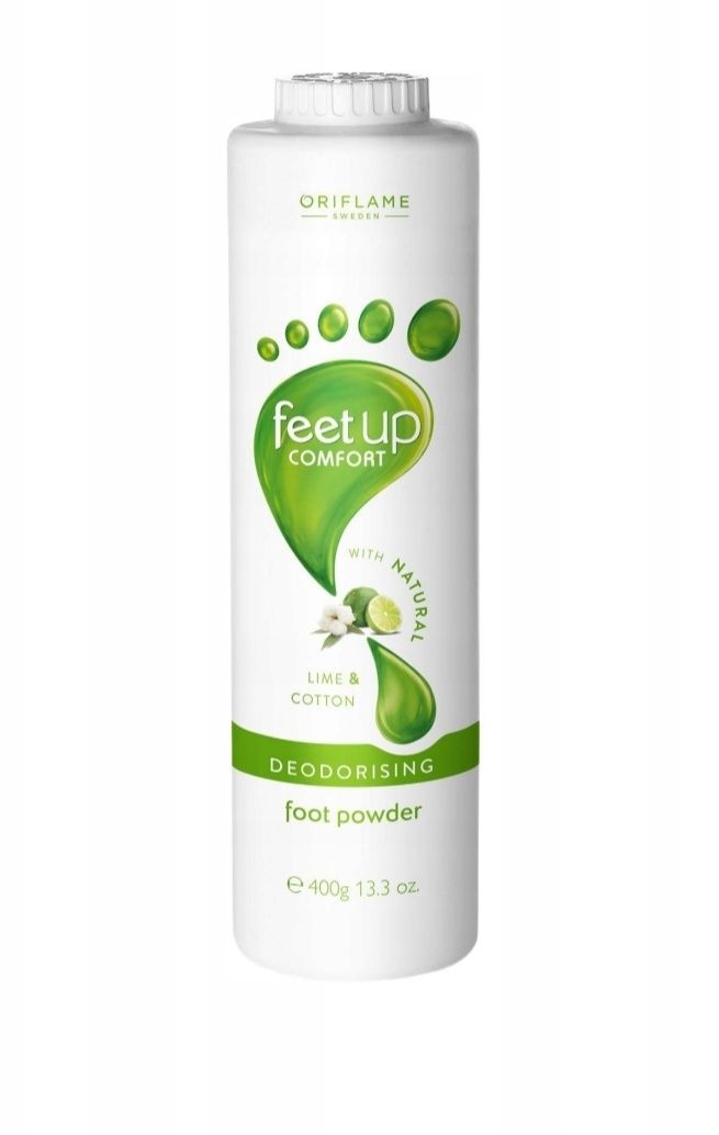 Dezodorujący talk do stóp Feet Up Comfort Oriflame 400 ml