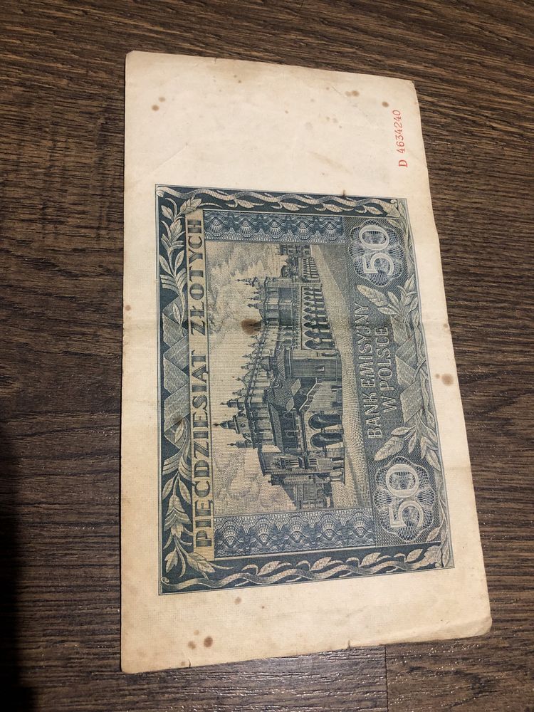 Banknot 50zł z 1941roku