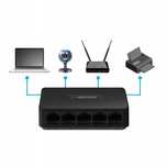 Nowy SWITCH 5-portowy  RJ45 GIGABIT rozdzielacz 10/100/1000 Mb/s